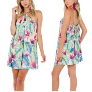 Show Me Your Mumu Lexington Mini Dress Palm Flings